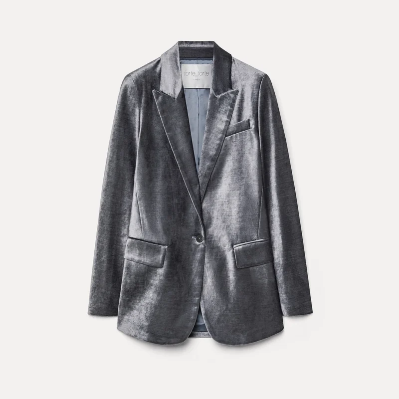 FORTE FORTE - Giacca in velluto stretch
