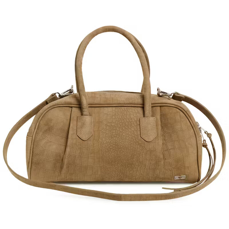 GESTUZ -  Borsa in pelle stampa coccodrillo