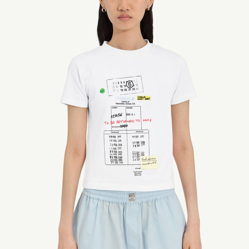 MM6 - T-shirt con stampa grafica